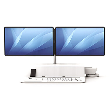 Review Fellowes Lotus RT Double Standing Workstation White