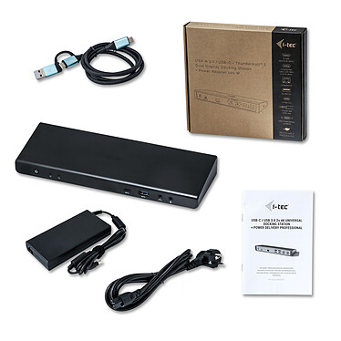 Review i-tec USB 3.0 / USB-C / Thunderbolt 3 Dual Display Docking Station Power Adapter 100W
