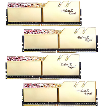 G.Skill Trident Z Royal 64 Go (4 x 16 Go) DDR4 3600 MHz CL14 - Or RGB