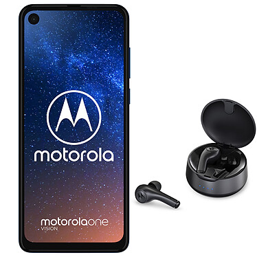 Motorola One Vision Bleu + Motorola VerveBuds 500 OFFERT !