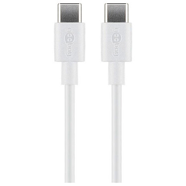Goobay Cable USB 3.1 Tipo C (M/M) - Power Delivery - 0,5M - Blanco