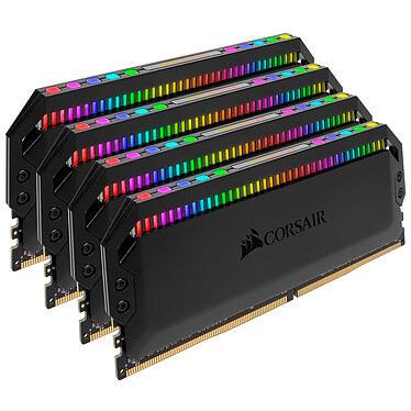 Avis Corsair Dominator Platinum RGB 64 Go (4x 16 Go) DDR4 3600 MHz CL18