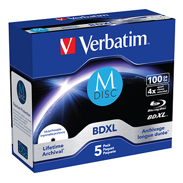 Verbatim BD-XL 100 GB speed 4x printable (per 5, box)