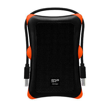Silicon Power external hard drive enclosure with USB 3.0 cable (black / orange)