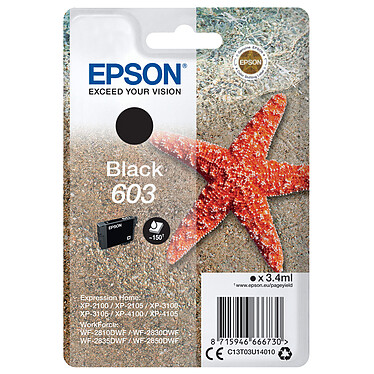 Epson Etoile de mer 603 Noir (Blister)