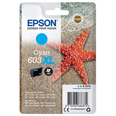 Epson Etoile de mer 603XL Cyan (blister)