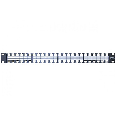 Dexlan panneau keystone 48 ports - longueur 19'' - hauteur 1U - STP