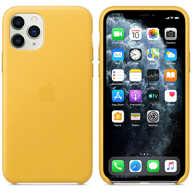 Apple Leather Case Meyer Lemon Apple iPhone 11 Pro