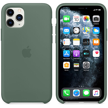 Apple Funda de silicona Bosque de pino Manzana iPhone 11 Pro