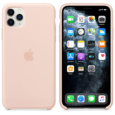 Cover in silicone per Apple iPhone 11 Pro Max rosa sabbia
