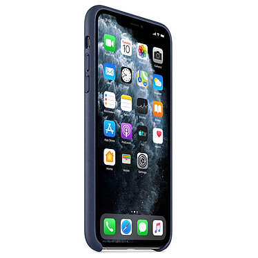 Avis Apple Coque en cuir Bleu Nuit Apple iPhone 11 Pro Max