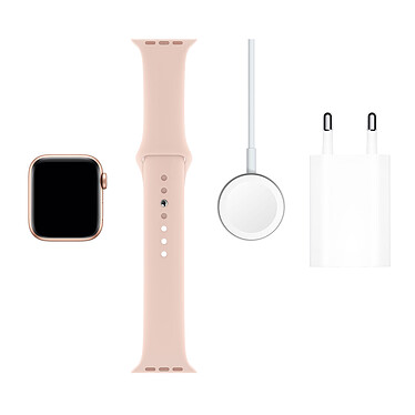 Acheter Apple Watch Series 5 GPS Aluminium Or Bracelet Sport Rose des Sables 40 mm