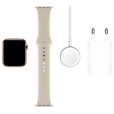 Comprar Apple Watch Series 5 GPS + Cellular Acero Oro Pulsera deportiva Gris Arena 44 mm