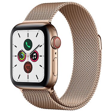 Apple Watch Series 5 GPS + Cellular Acero Oro Pulsera Milanesa Oro 40 mm