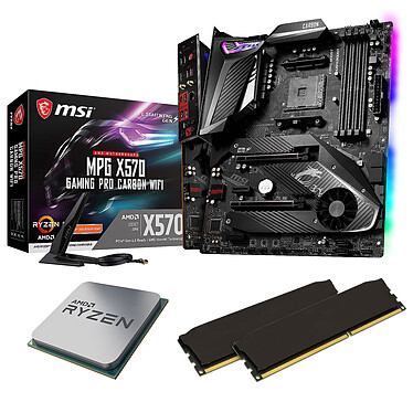 Kit di aggiornamento per PC AMD Ryzen 9 3900X MSI MPG X570 GAMING PRO CARBON WIFI 16 GB