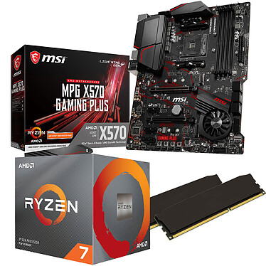 Kit di aggiornamento per PC AMD Ryzen 7 3700X MSI MPG X570 GAMING PLUS 16 GB