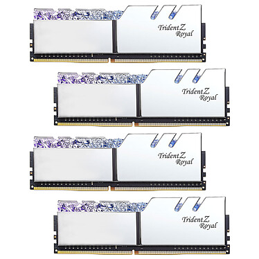 G.Skill Trident Z Royal 64 Go (4 x 16 Go) DDR4 3600 MHz CL16 - Argent (F4-3600C16Q-64GTRS)