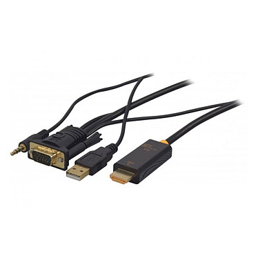Cable convertidor VGA a HDMI + audio