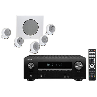 Denon AVR-X2600H Noir + Cabasse Eole 4 Blanc