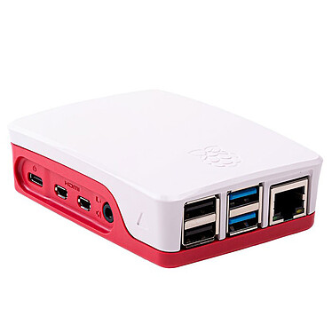 Raspberry Pi 4 Starter Kit 1 Go (blanc/rouge)