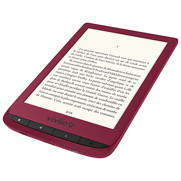Avis Vivlio Touch Lux 4 Rouge + Pack d'eBooks OFFERT + Housse Chinée Dorée
