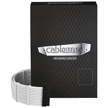 CableMod PRO ModMesh C-Series AXi, HXi & RM (Yellow Label) Cable Kit Blanc