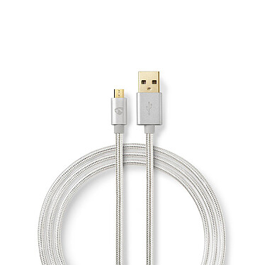 Nedis Câble USB-A vers micro-USB-B - 2 m Câble de synchronisation USB 2.0 Type A vers micro-USB 2.0 Type-B (2 m)