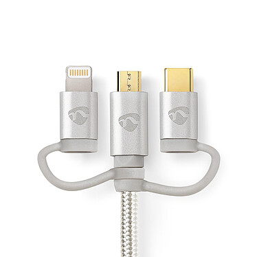 Nota Cavo Nedis 3-in-1 da USB a micro-USB, USB-C, Lightning - 1 m