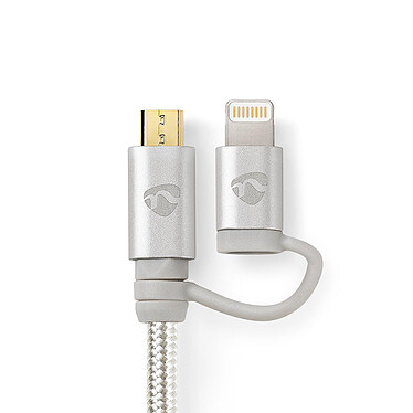 Review Nedis Cble 2-in-1 USB to micro-USB, Lightning - 2 m