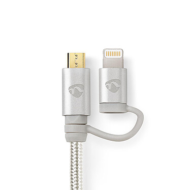 Opiniones sobre Nedis Cable 2 en 1 USB a micro-USB, Lightning - 1 m