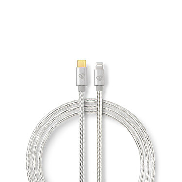 Nedis Sync & Charge Lightning to USB-C cable - 2 m