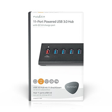 cheap Nedis 11-port USB 2.0 hub with power delivery