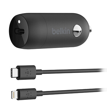 Belkin 18W USB-C Car Charger Boost Charge Cble USB-C to Lightning