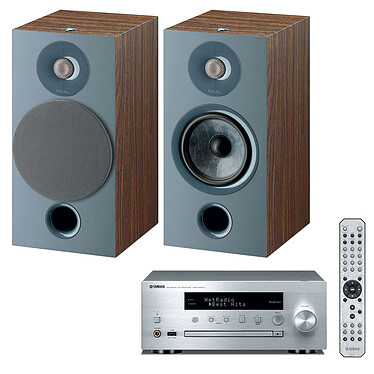 Yamaha MusicCast CRX-N470D Argent + Focal Chora 806 Dark Wood