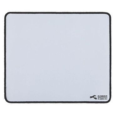 Glorious Mousepad Large (Blanca) Alfombrilla de ratón gaming - suave - superficie de tela - base de goma antideslizante - formato grande (330 x 280 x 2 mm)