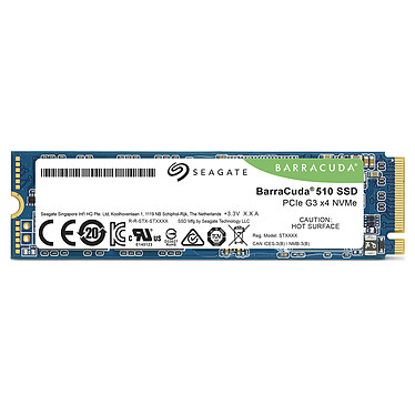 Seagate SSD BarraCuda 510 M.2 PCIe NVMe 250 Go (ZP250CM3A001) pas cher