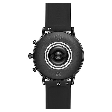 Fossil The Carlyle HR (44 mm / Silicone / Noir) pas cher