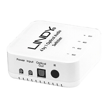 Interruttore Lindy audio ottico Toslink (4 porte)