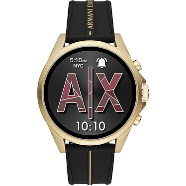 Armani Exchange Connected Gen.4 (46 mm / Silicone / Black and Gold)