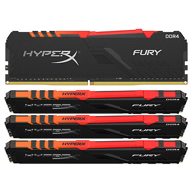 HyperX Fury RGB 32 Go (4x 8 Go) DDR4 3600 MHz CL17