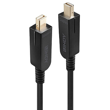 Cable de fibra óptica Lindy Hybrid Mini DP 1.4 (10 m)