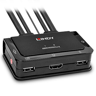 Lindy Switch KVM HDMI / USB 2.0 / Audio (2 porte)