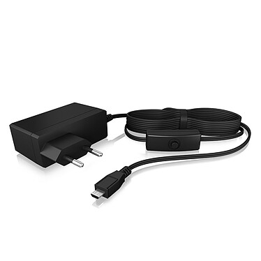 ICY BOX IB-RPA103-PS Fuente de alimentación Micro-USB con interruptor para Raspberry Pi