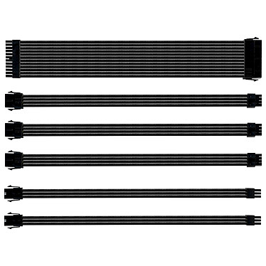 Cooler Master Sleeved Extension Cable Kit Negro