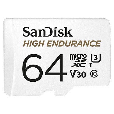 SanDisk High Endurance microSDHC UHS-I U3 V30 64GB + Adaptador SD