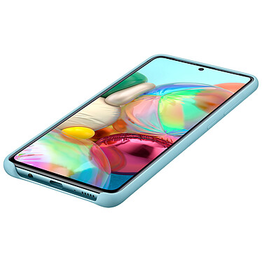 Samsung Coque Silicone Bleu Galaxy A71 pas cher