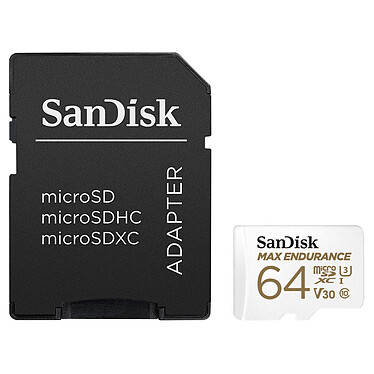 SanDisk Max Endurance microSDXC UHS-I U3 V30 64 GB + adattatore SD