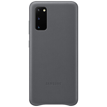 Funda de piel para Samsung Galaxy S20 gris