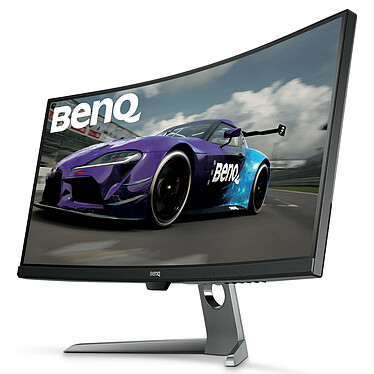 BenQ MOBIUZ EX3410R Monitor curvo para juegos de 34 pulgadas, 2K, 1440p,  144 Hz, 1 ms con control remoto, HDRi | 1000R | Optimizador de color 