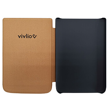 Vivlio Touch Lux 4 Noir + Pack d'eBooks OFFERT + Housse Marron pas cher